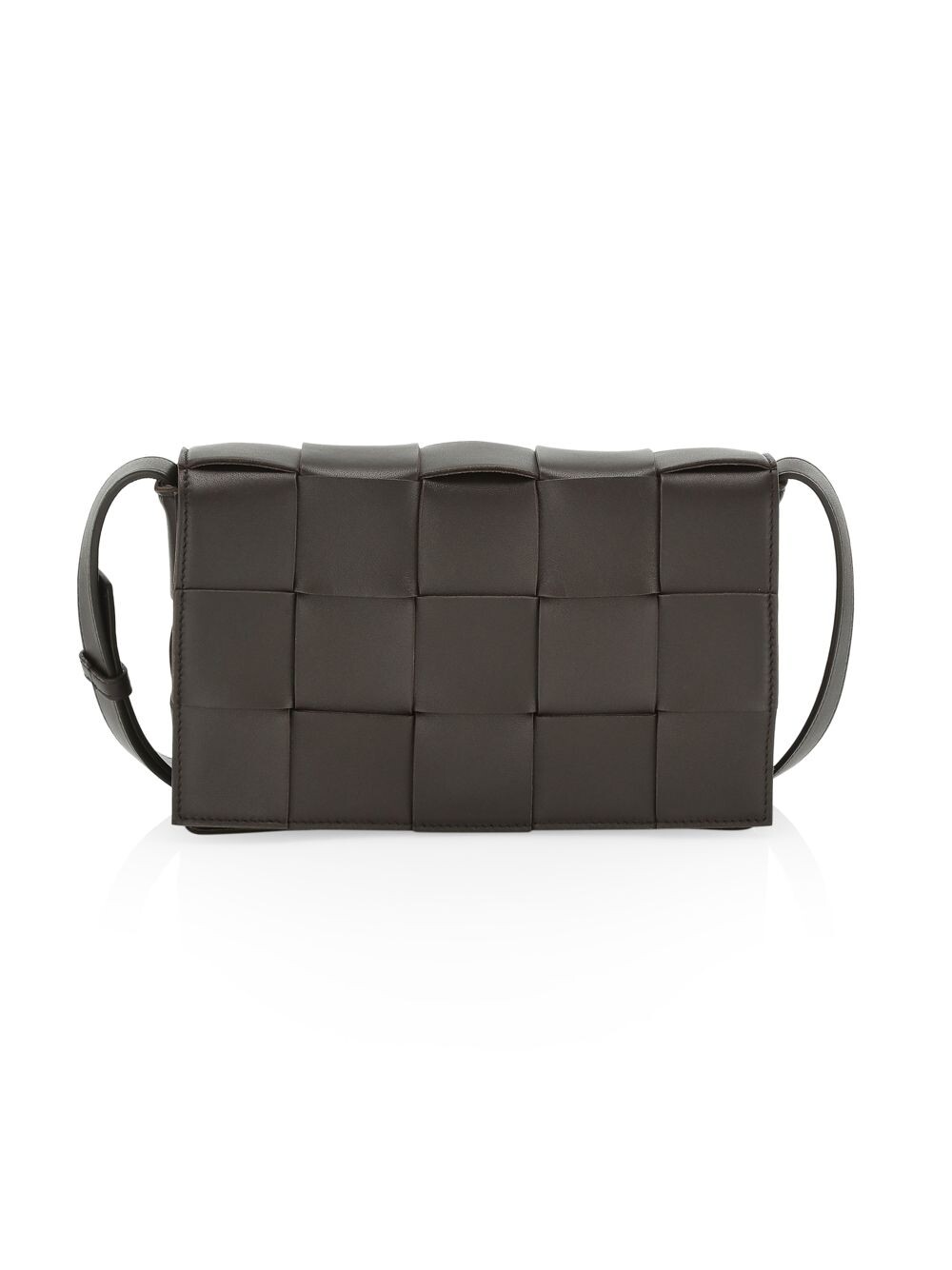 

Кожаная сумка через плечо Cassette Bottega Veneta, коричневый