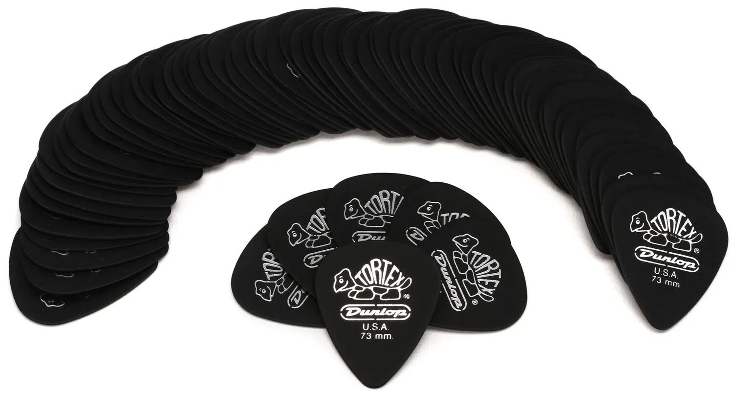 

Медиаторы Dunlop Tortex Standard, черные как смоль, 0,73 мм (72 шт. в упаковке)