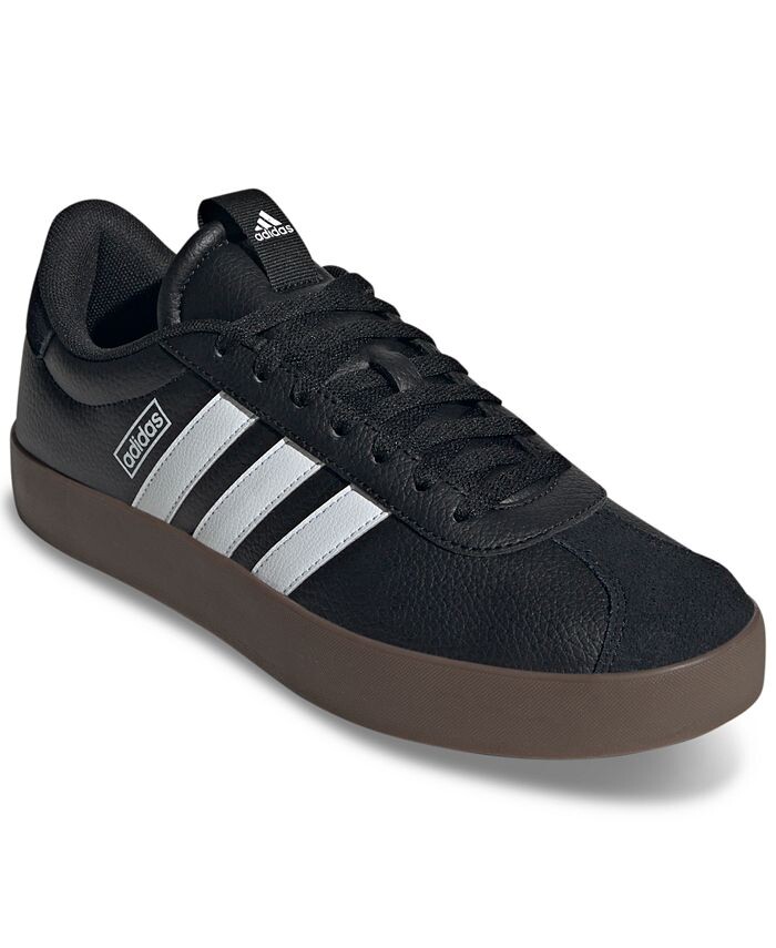 

Мужские повседневные кроссовки VL Court 3.0 от Finish Line adidas, цвет Black, White, Gum