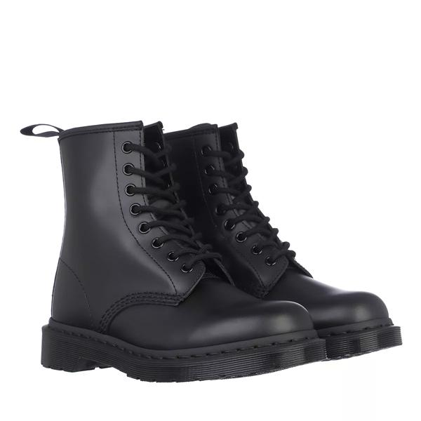 Ботинки 1460 mono black Dr. Martens, черный 1460 mono hf