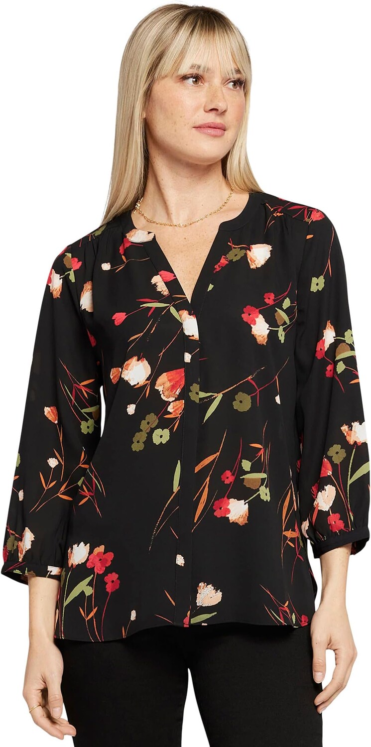 

Рубашка Pintuck Blouse NYDJ, цвет Lynbrook Garden