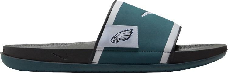 Кроссовки NFL x Offcourt Slide 'Philadelphia Eagles 2024', бирюзовый