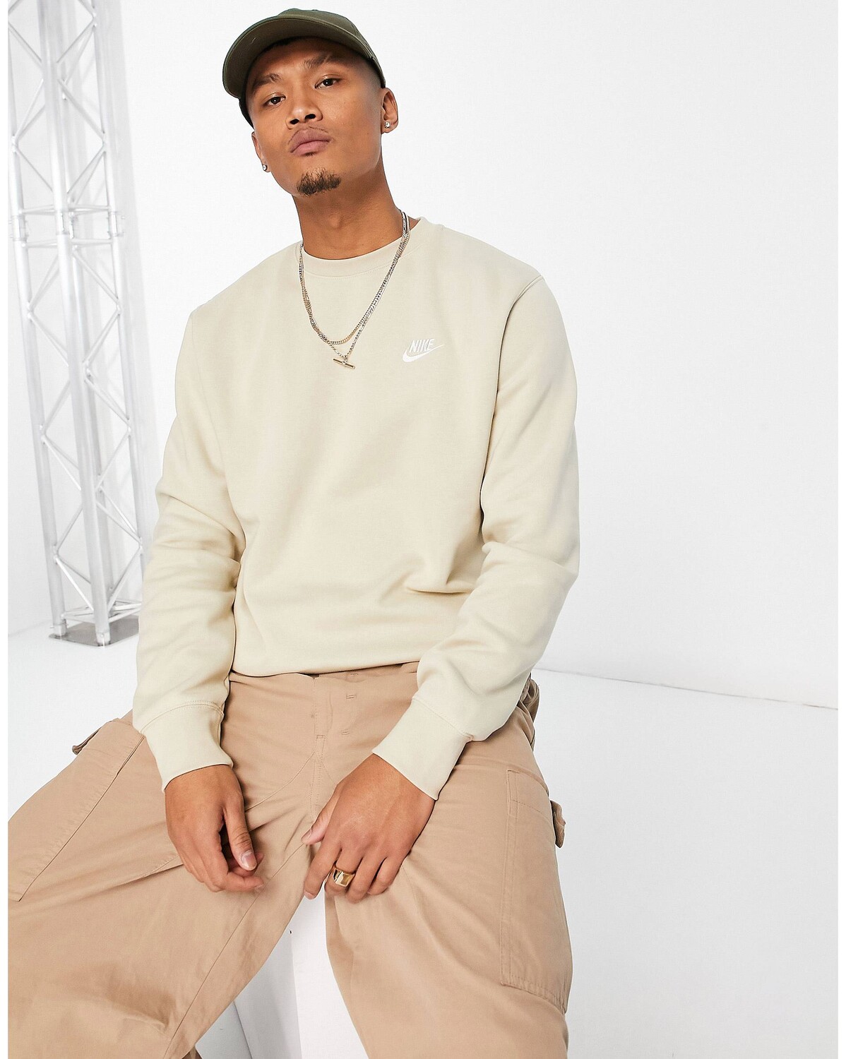

Кремовая толстовка Nike Club, Бежевый