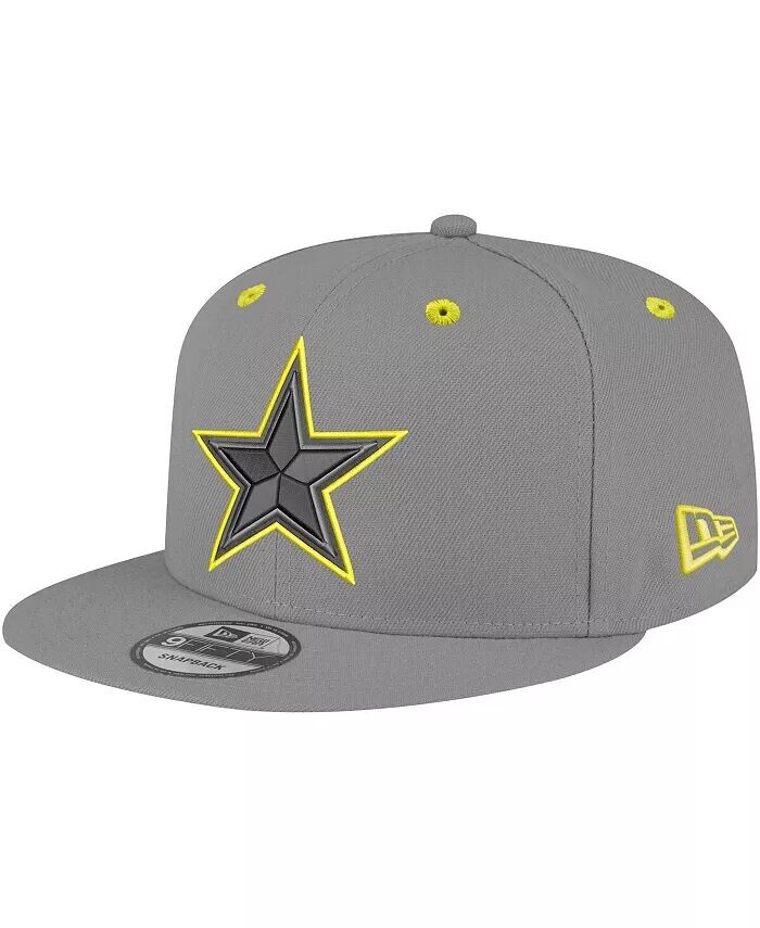 

Мужская графитовая кепка Dallas Cowboys Volt 9FIFTY Snapback New Era, серый