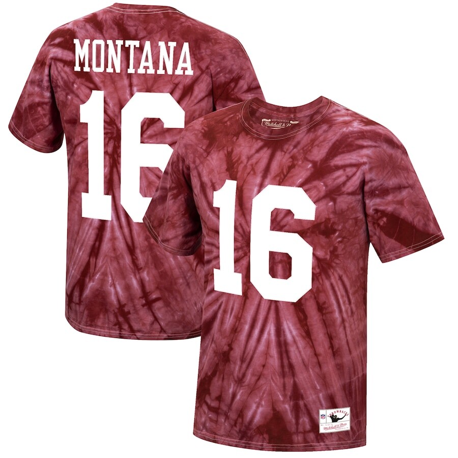 

Футболка с именем и номером Mitchell & Ness San Francisco 49Ers, алый