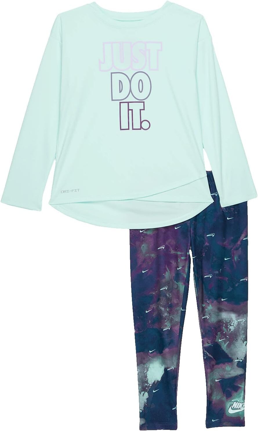 

Детский набор Nike Crossover Tunic Leggings Set, цвет Canyon Purple