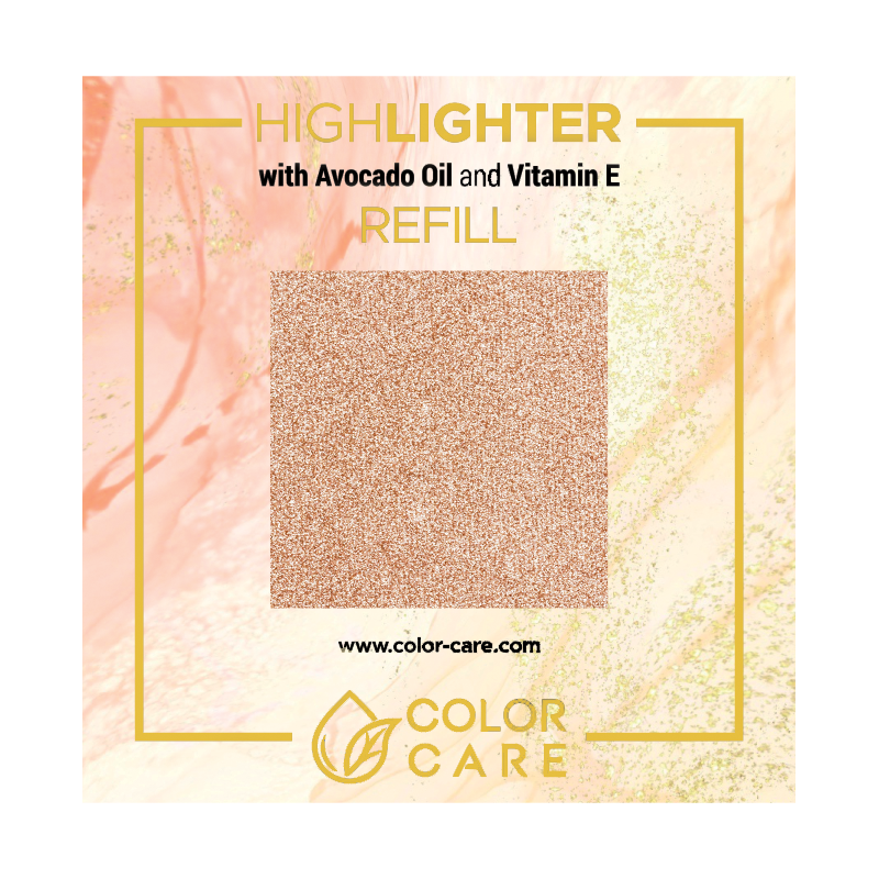 Веганский хайлайтер - сменный блок - 02 Color Care Peach, 8 гр