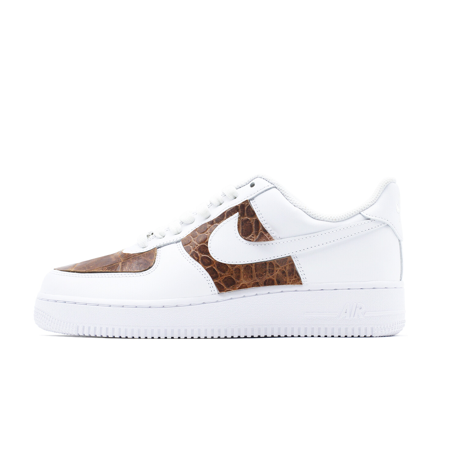 

Кроссовки Nike Air Force 1 Skateboarding Shoes Men Low-top White/Brown, хаки