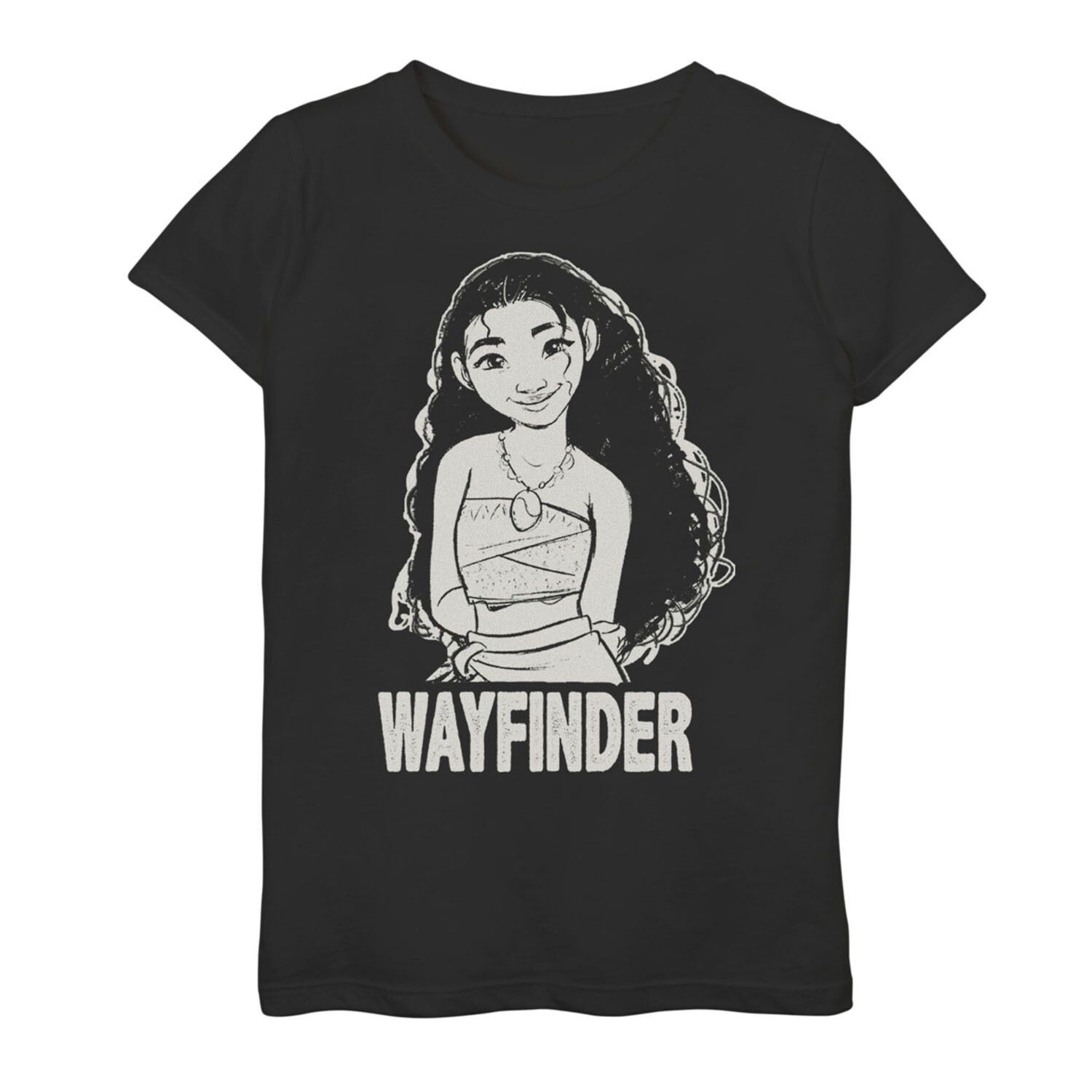 

Футболка с портретом Wayfinder для девочек 7–16 лет Disney's Moana Licensed Character