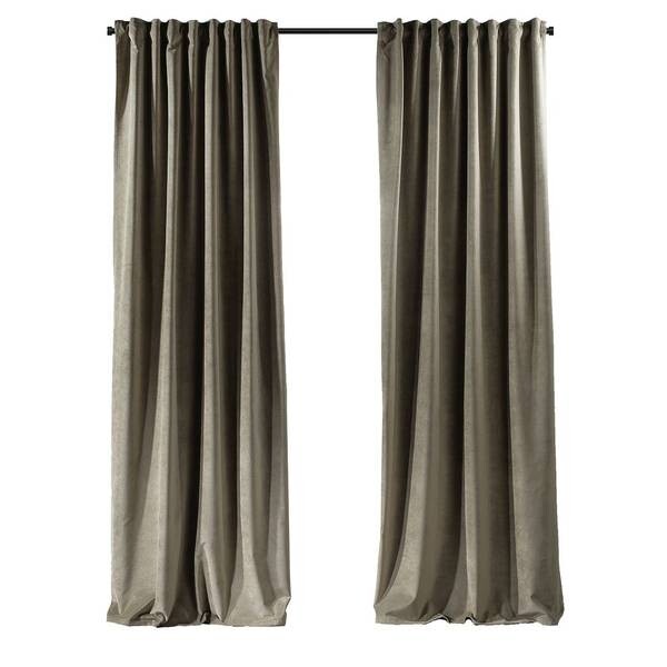 

Бархатная штора Puude Home Design 140245, 25x1x140 см цвет khaki