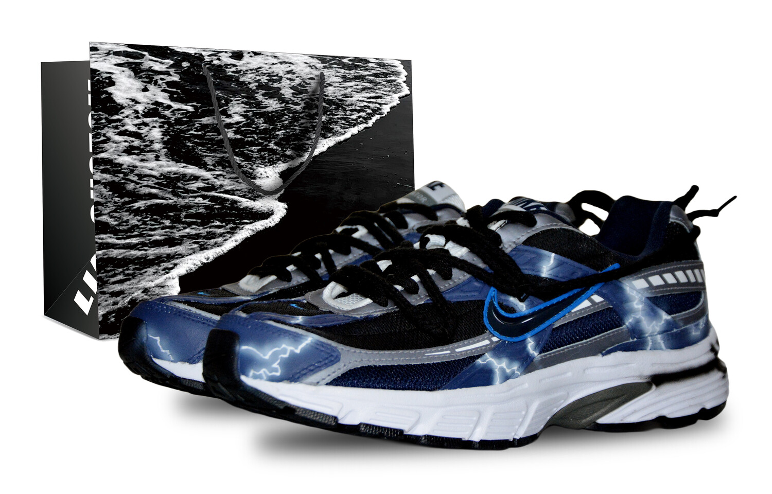 

Кроссовки для бега Initiator мужские низкие черные Nike