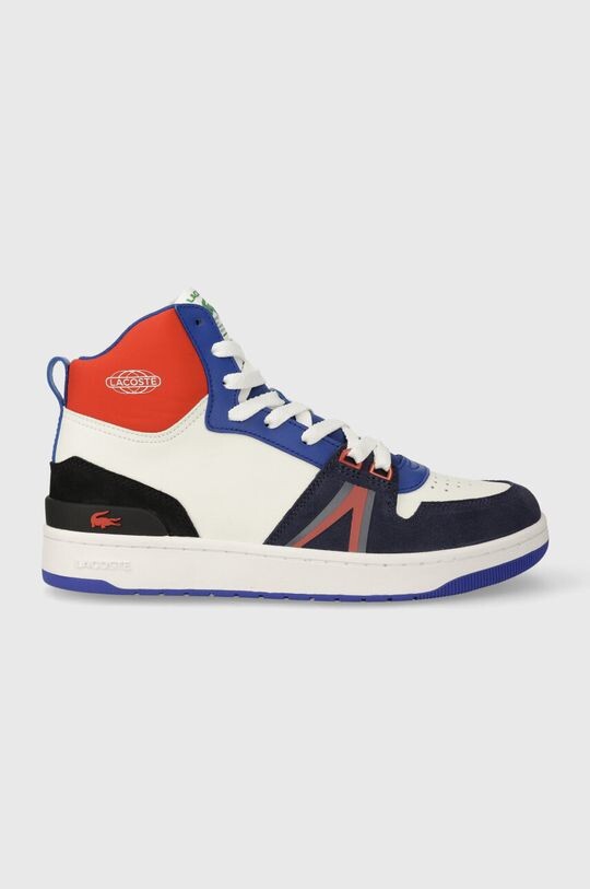 цена Кожаные кроссовки L001 Leather Colorblock High-Top Lacoste, мультиколор