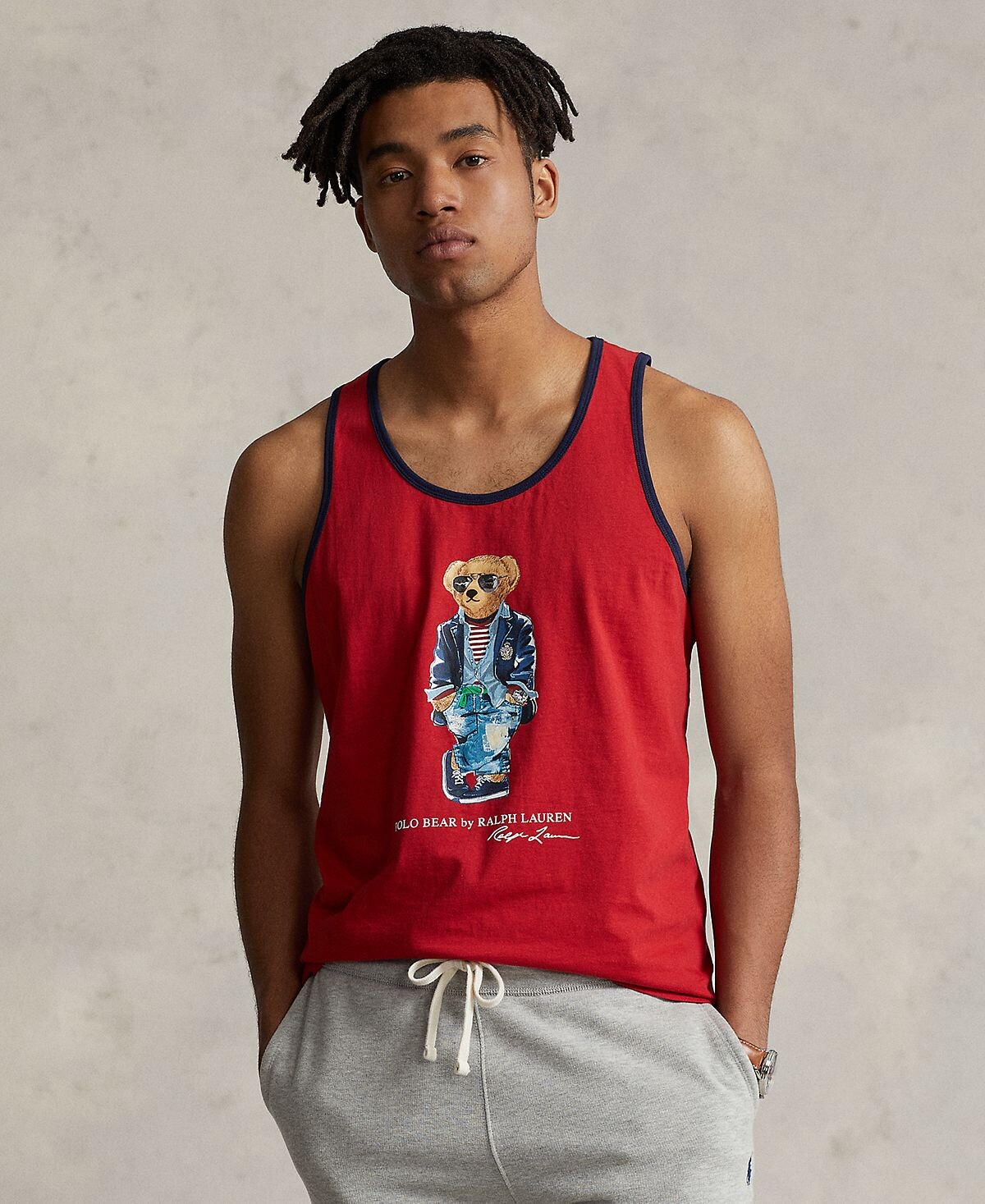 

Мужская майка Polo Bear из джерси Polo Ralph Lauren