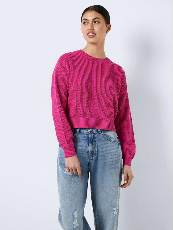 Пуловер свободного кроя Noisy May, розовый