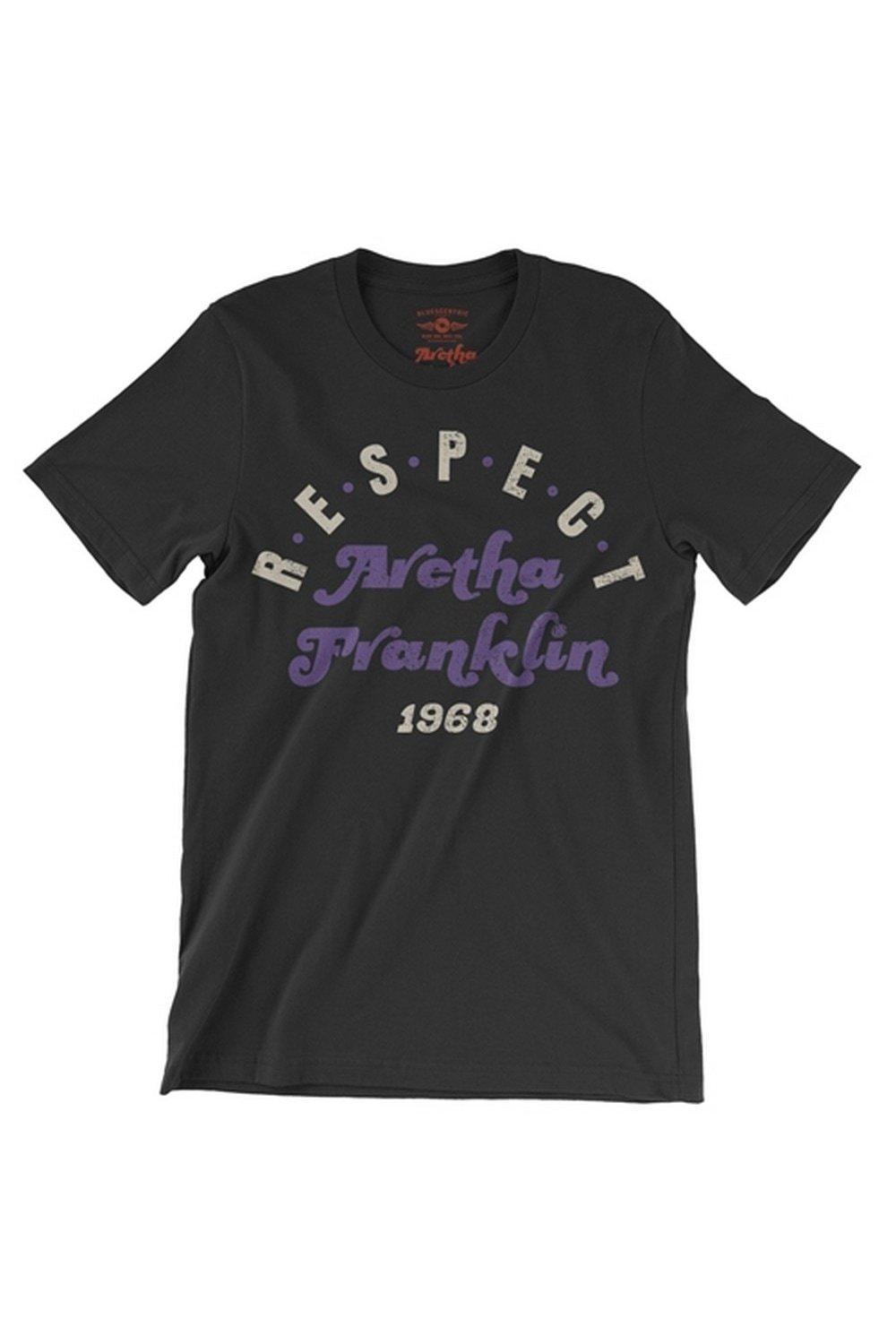 Хлопковая футболка «Уважение» Aretha Franklin, черный компакт диски atlantic aretha franklin aretha live at fillmore west cd