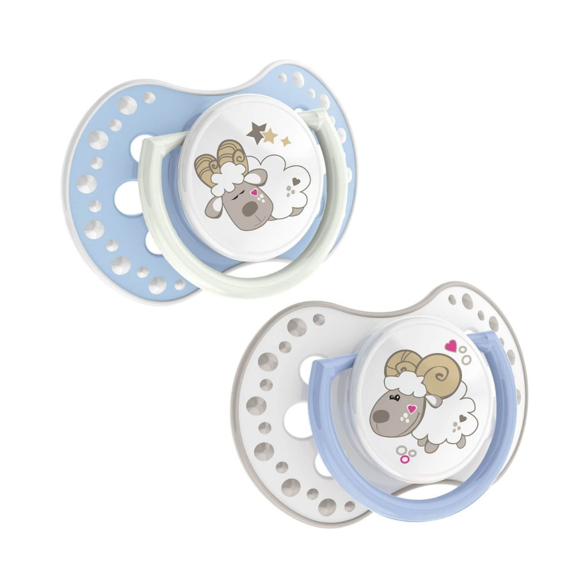 Детская соска Lovi Night&Day Boy 0-3m, 2 шт