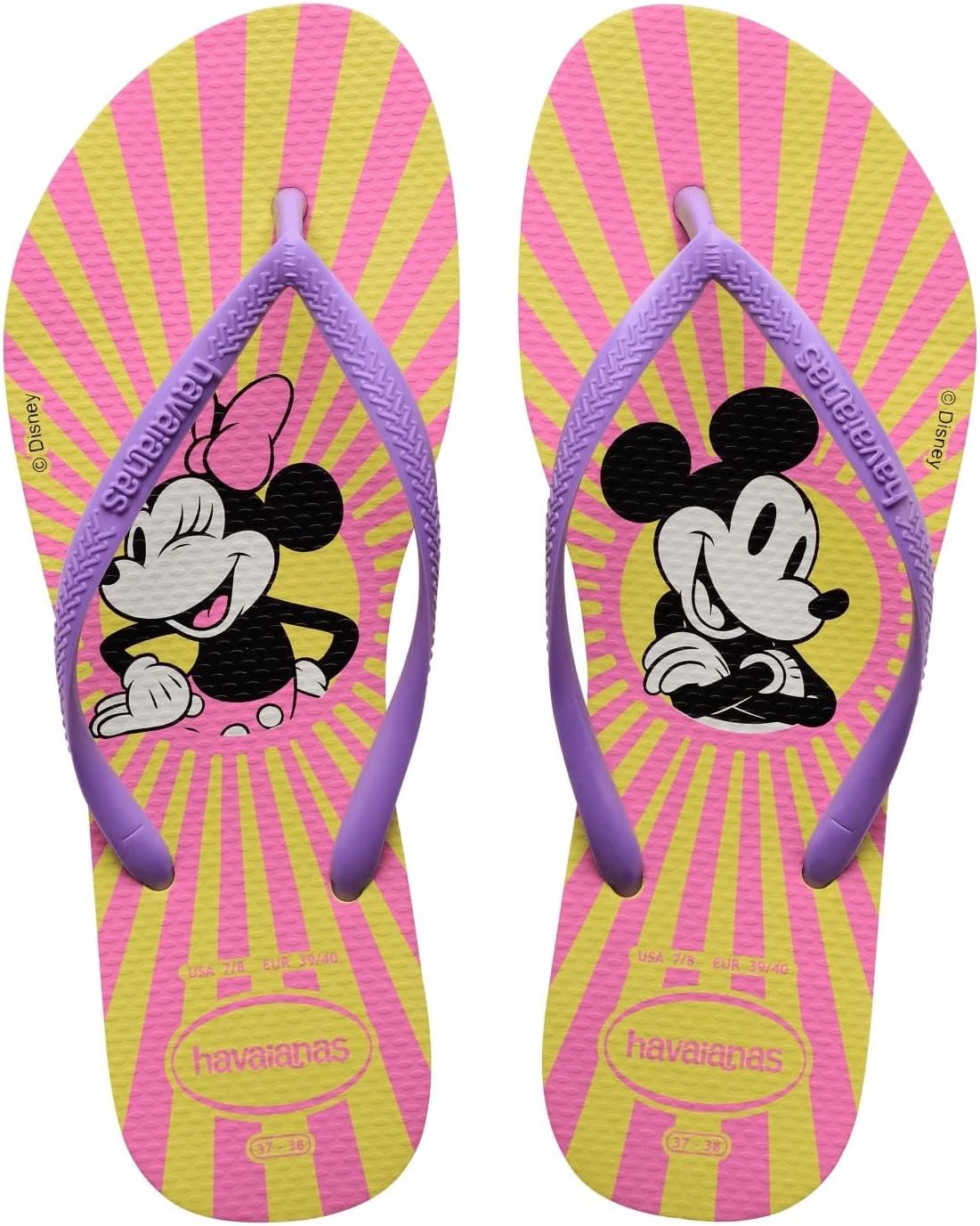 

Шлепанцы Slim Disney Flip Flop Sandal Havaianas, цвет Pixel Yellow