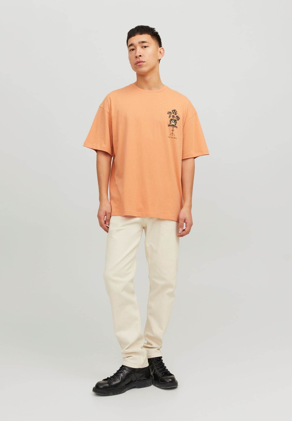 

Футболка с принтом Jack & Jones, оранжевый