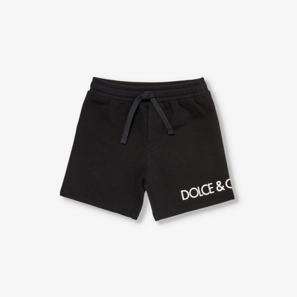 

Шорты из эластичного хлопка с фирменным принтом Palm 6-30 месяцев Dolce & Gabbana, черный