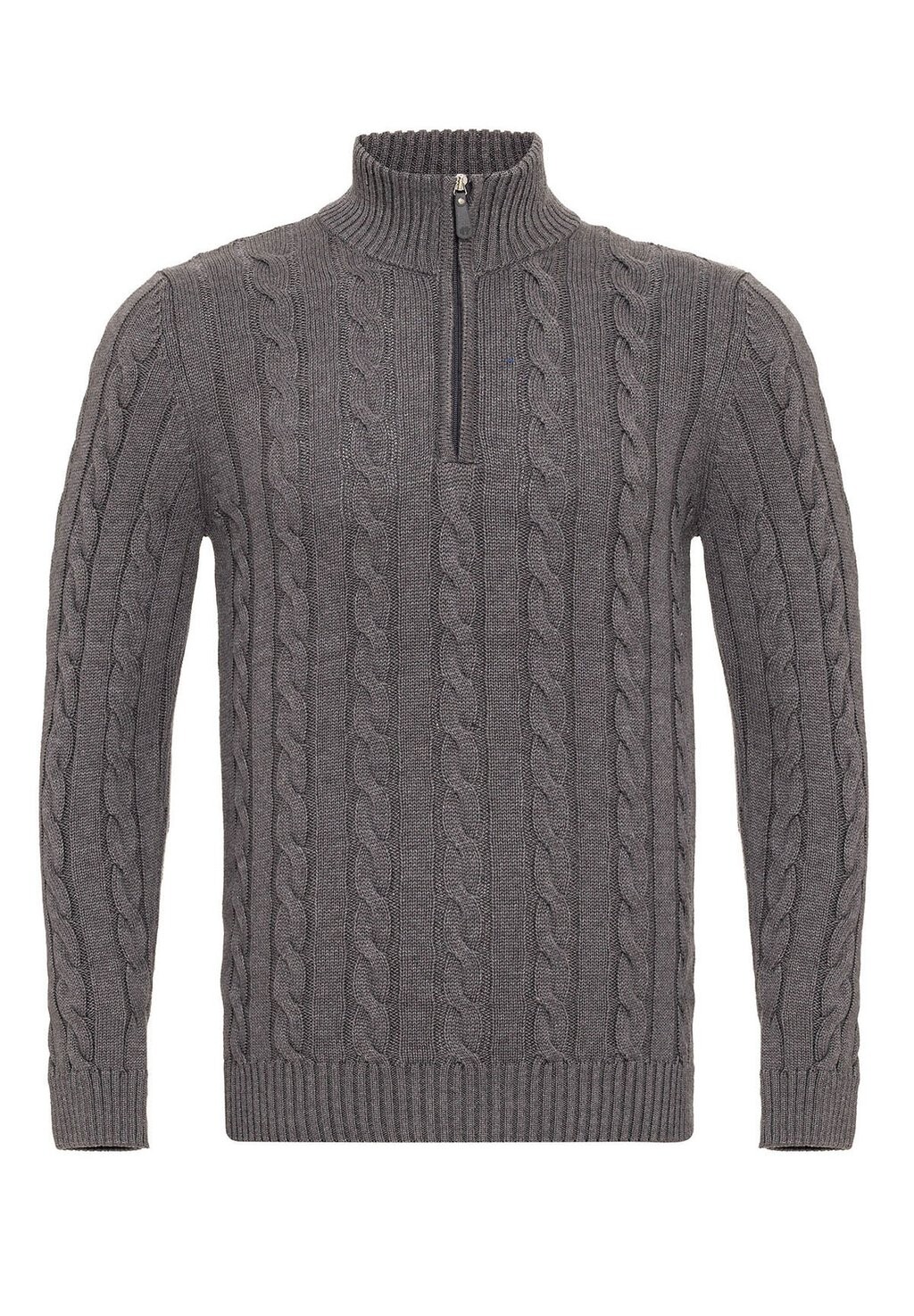 

Свитер Cable Half Zipper Felix Hardy, цвет anthracite