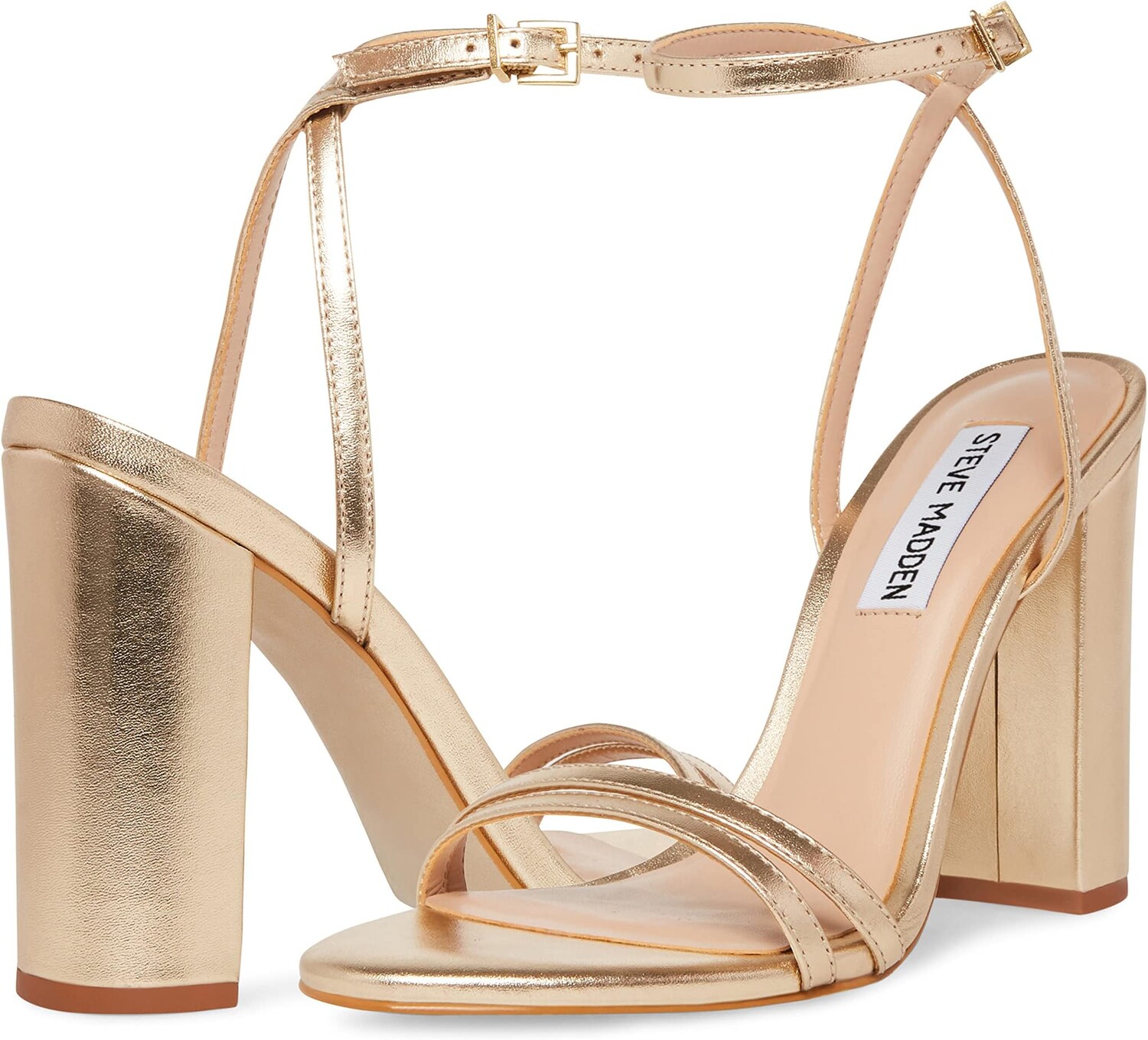 

Босоножки Candid Heeled Sandal Steve Madden, цвет Gold Leather