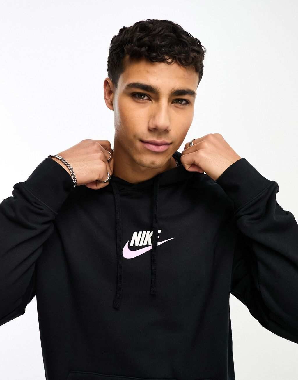 

Черная флисовая худи Nike Club, Черный