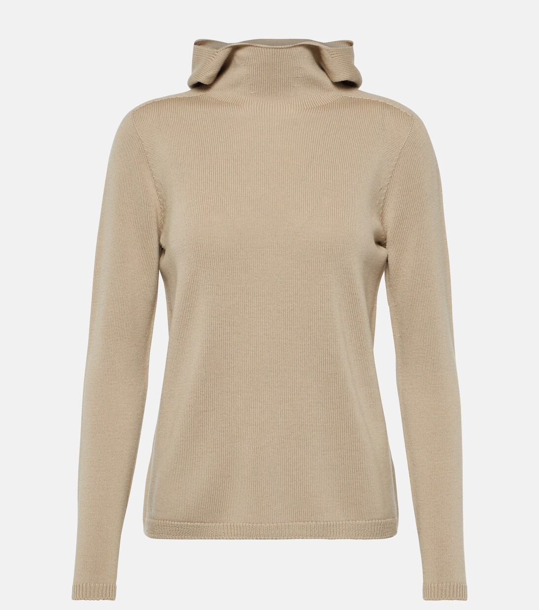

Свитер с высоким воротником из шерсти paprica 'S Max Mara, бежевый