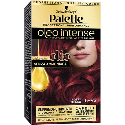 

TESTANERA Palette Oleo Интенсивная стойкая краска для волос с маслами № 5-92 Ярко-красный