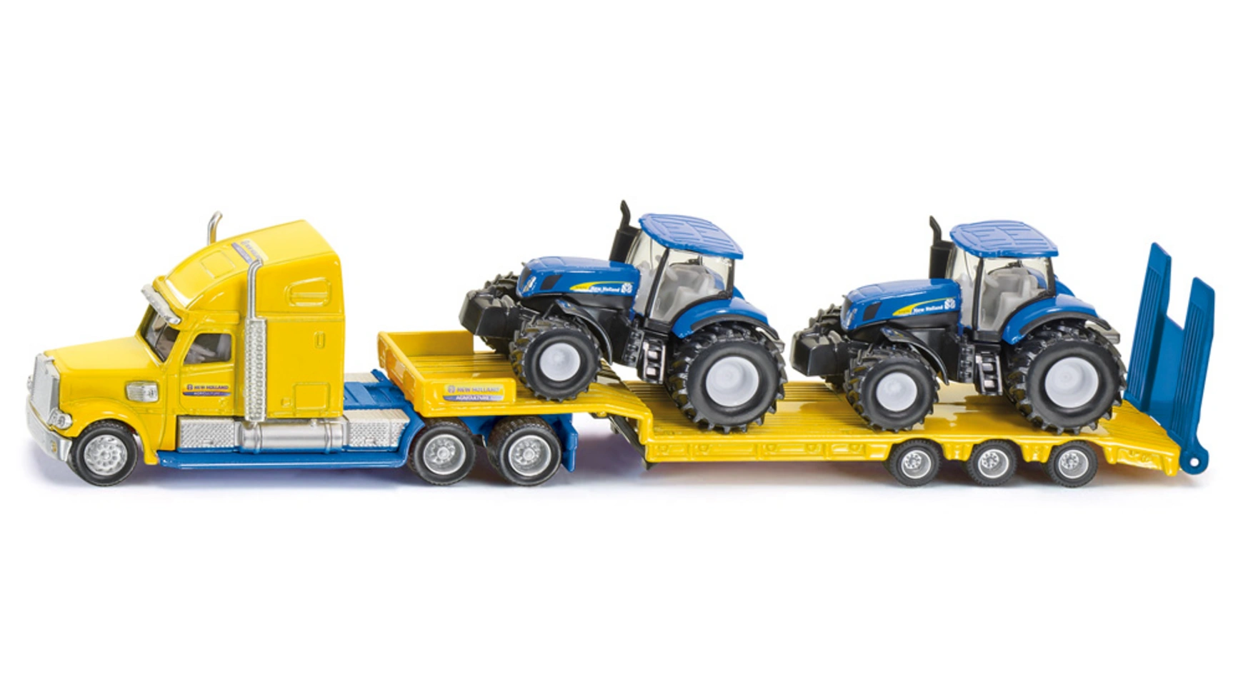 Farmer грузовик с тракторами new holland Siku набор техники siku тягач new holland с 2 тракторами 1805 1 87 22 3 см желтый синий