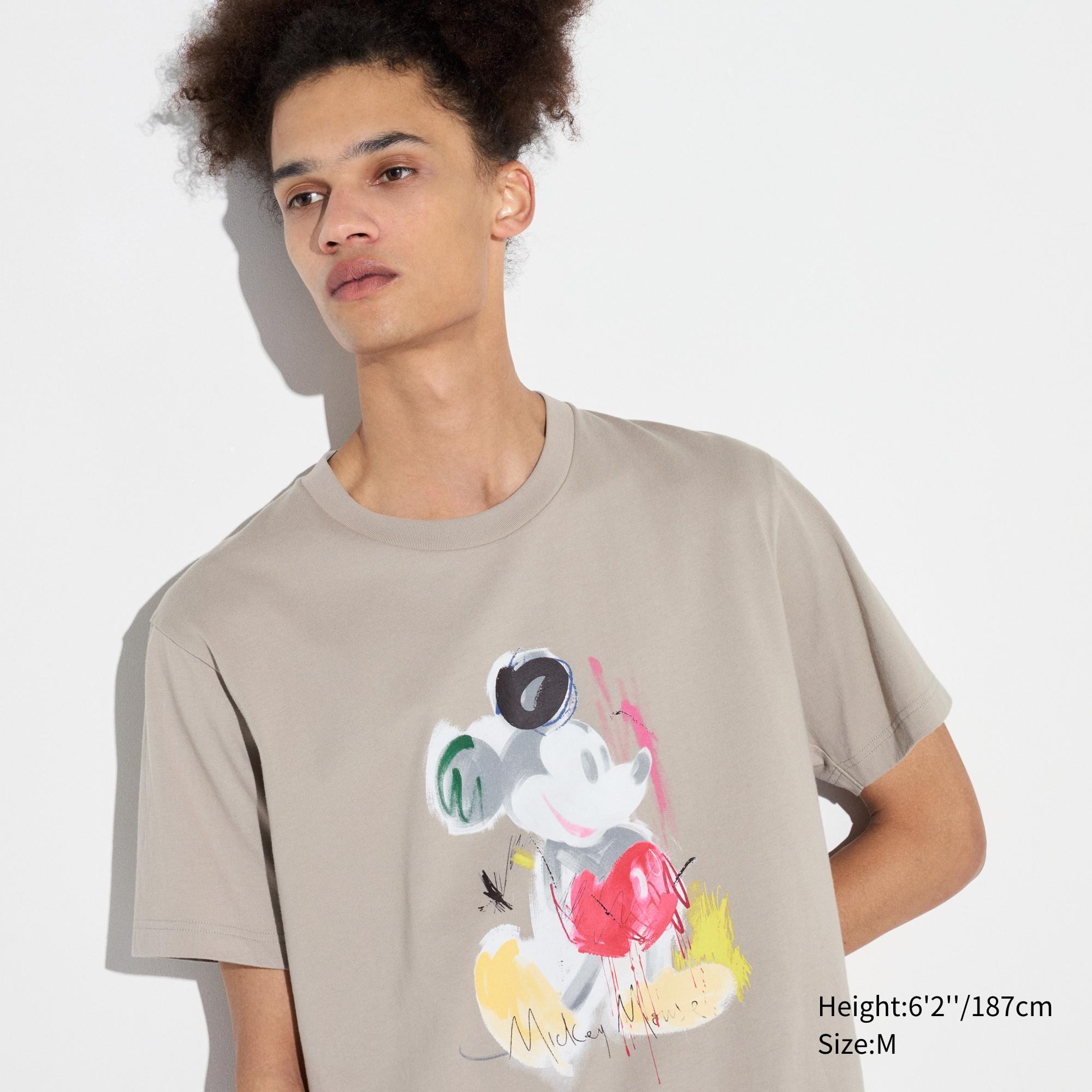 

Футболка с принтом UT Mickey Stands UNIQLO, бежевый