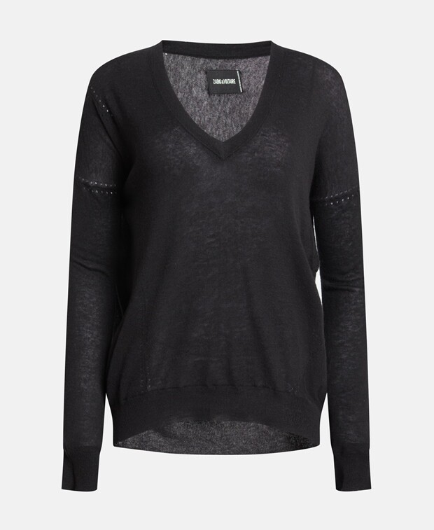 

Кашемировый пуловер Zadig&Voltaire, черный
