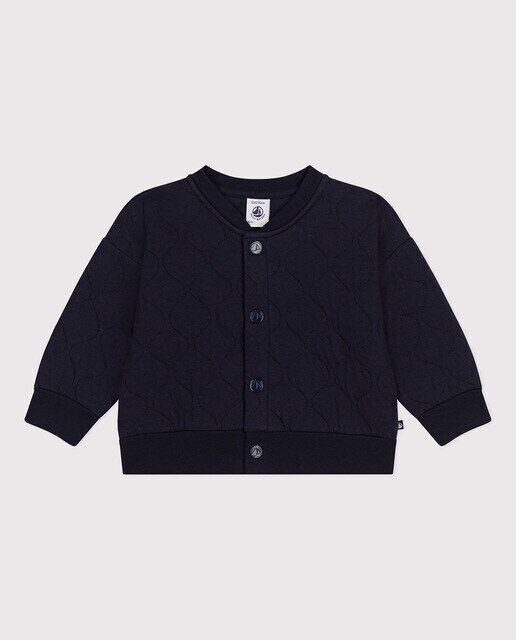 

Детская стеганая куртка трубчатой ​​вязки Petit Bateau, синий