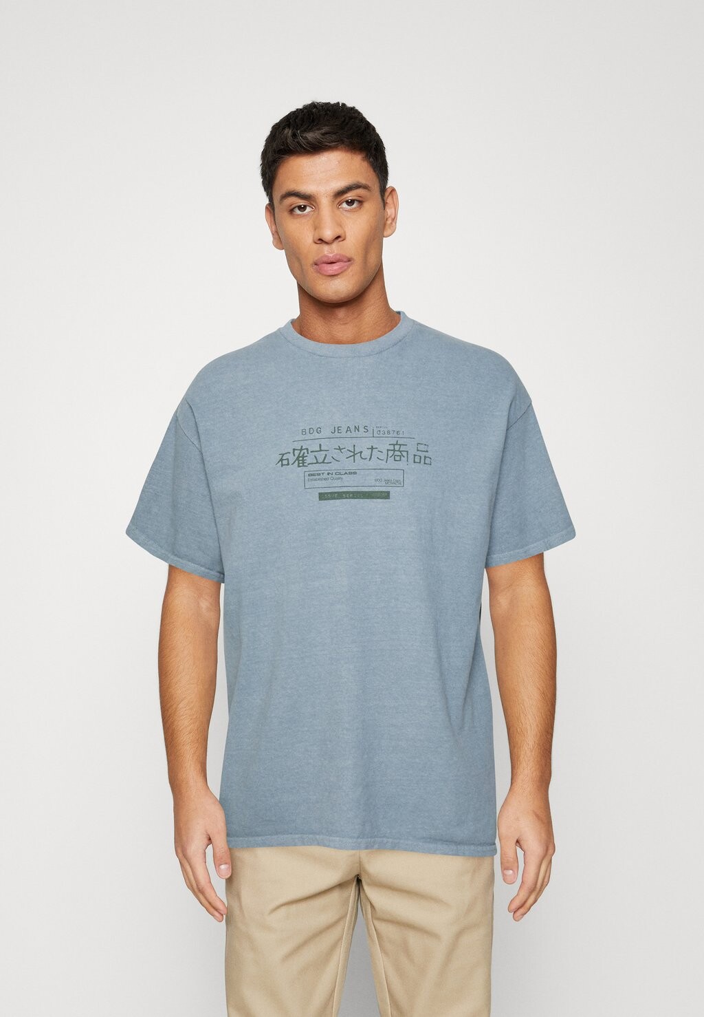 

Футболка с принтом BDG Urban Outfitters, синий