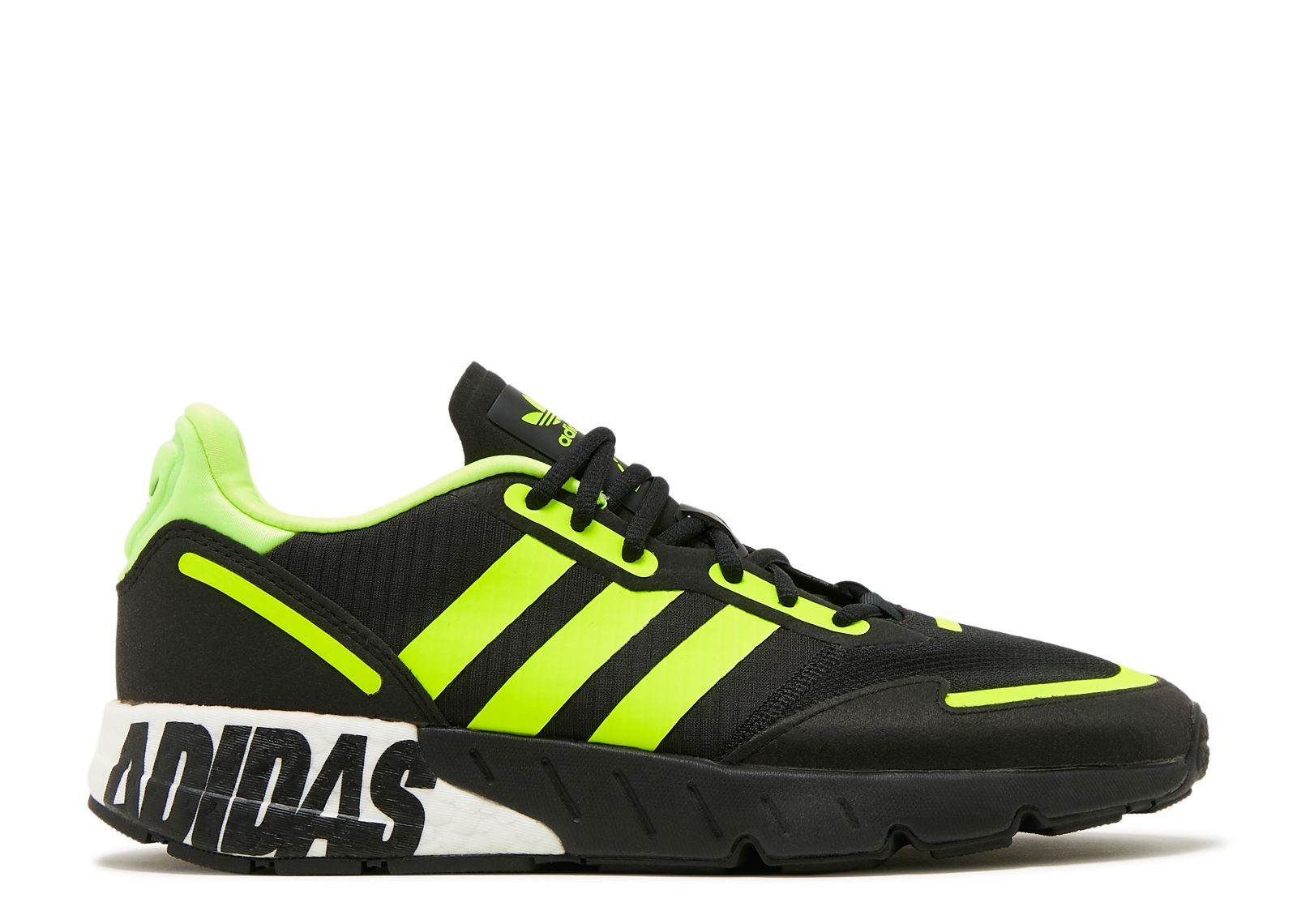 

Кроссовки adidas Zx 1K Boost 'Bold Logo Graphic - Black Solar Yellow', черный