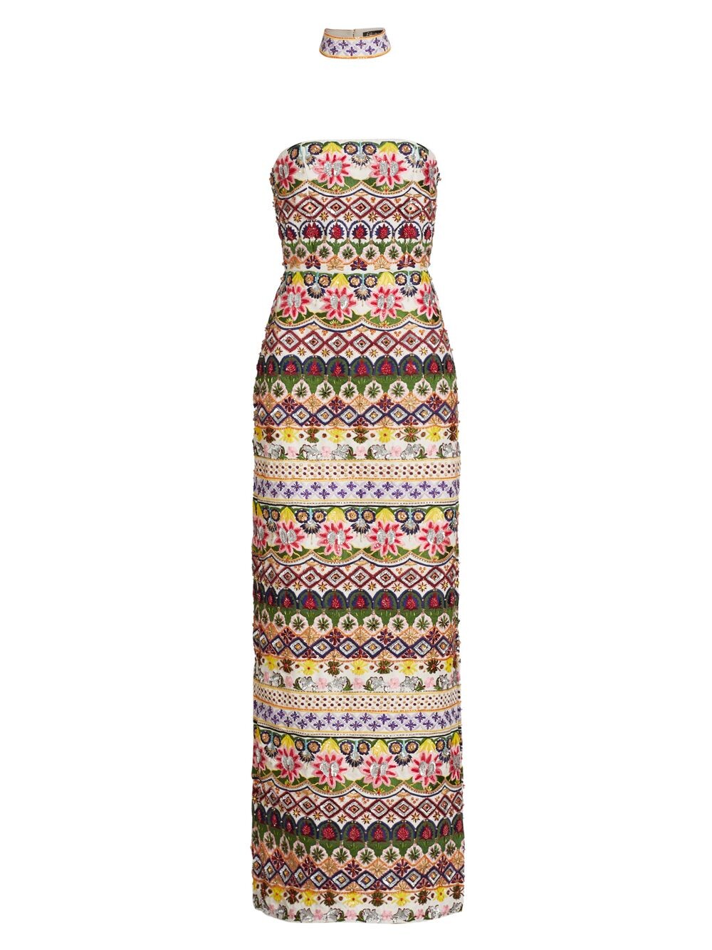 

Расшитое бисером платье Georgie без бретелек Alice + Olivia
