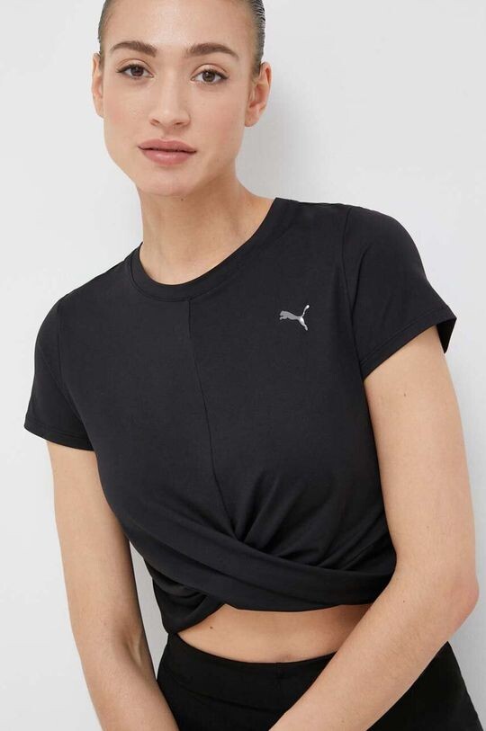 

Футболка для йоги Studio Yogini Lite Twist Puma, черный