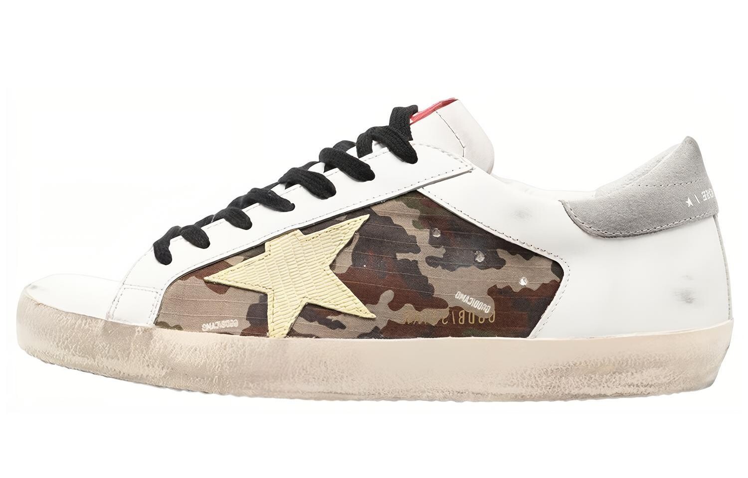 

Кроссовки со звездой и камуфляжной панелью Golden Goose
