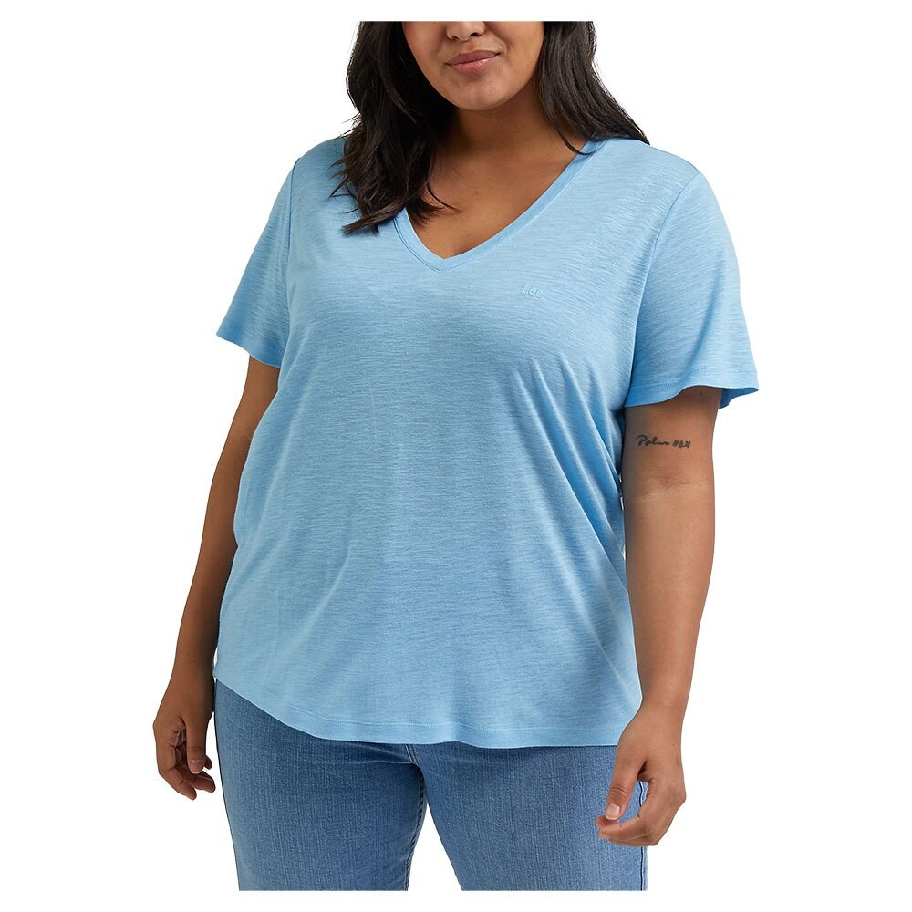 

Футболка Lee L41JENA32 Short Sleeve V Neck, синий