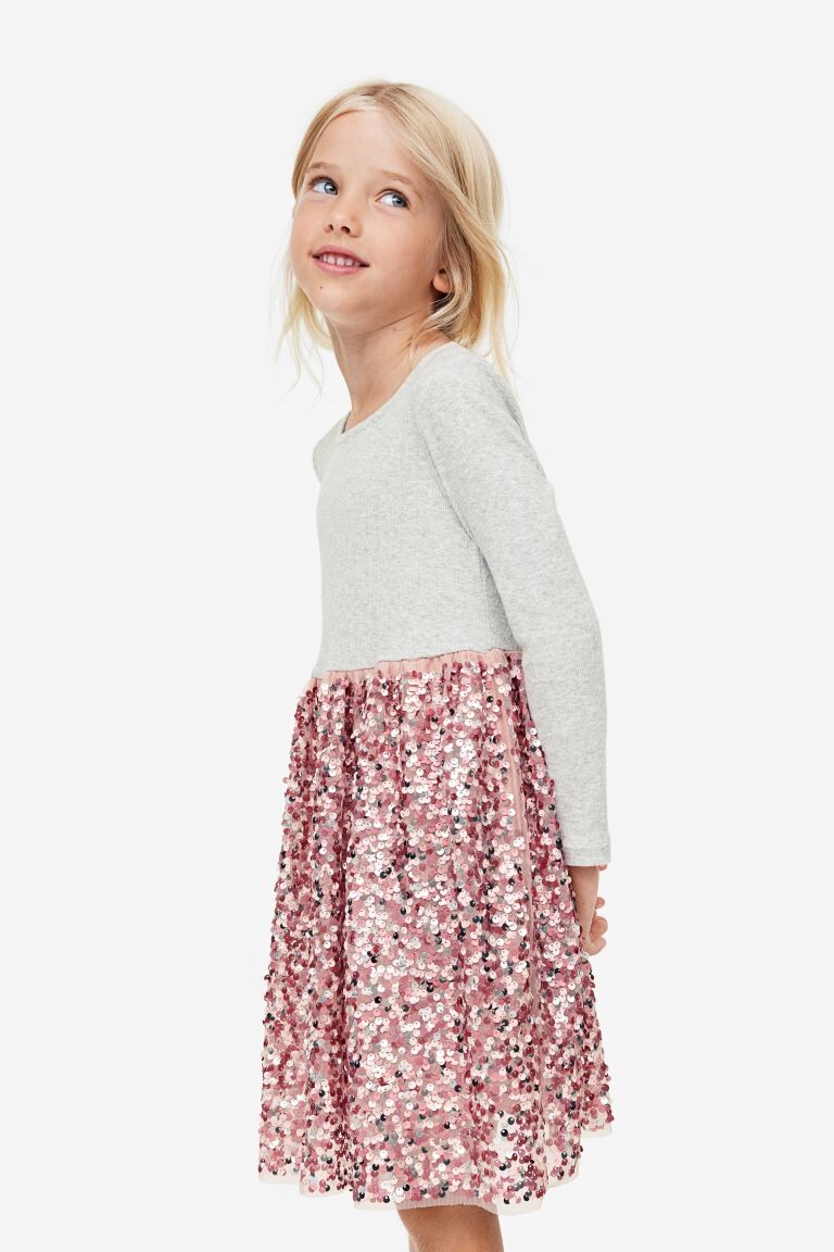 

Платье из джерси с пайетками H&M
