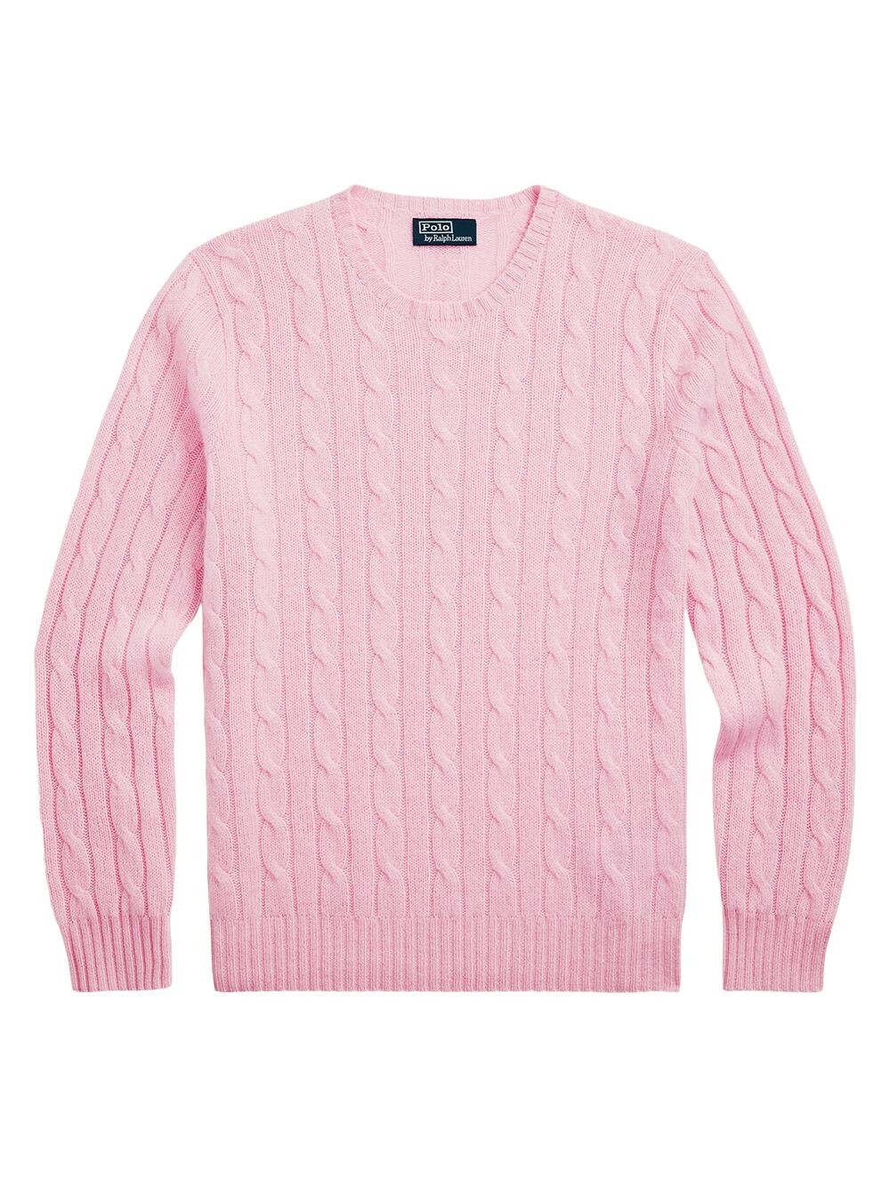 

Кашемировый свитер косой вязки Polo Ralph Lauren, розовый