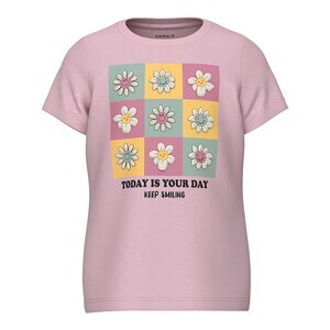 

Футболка name it Blumen, розовый