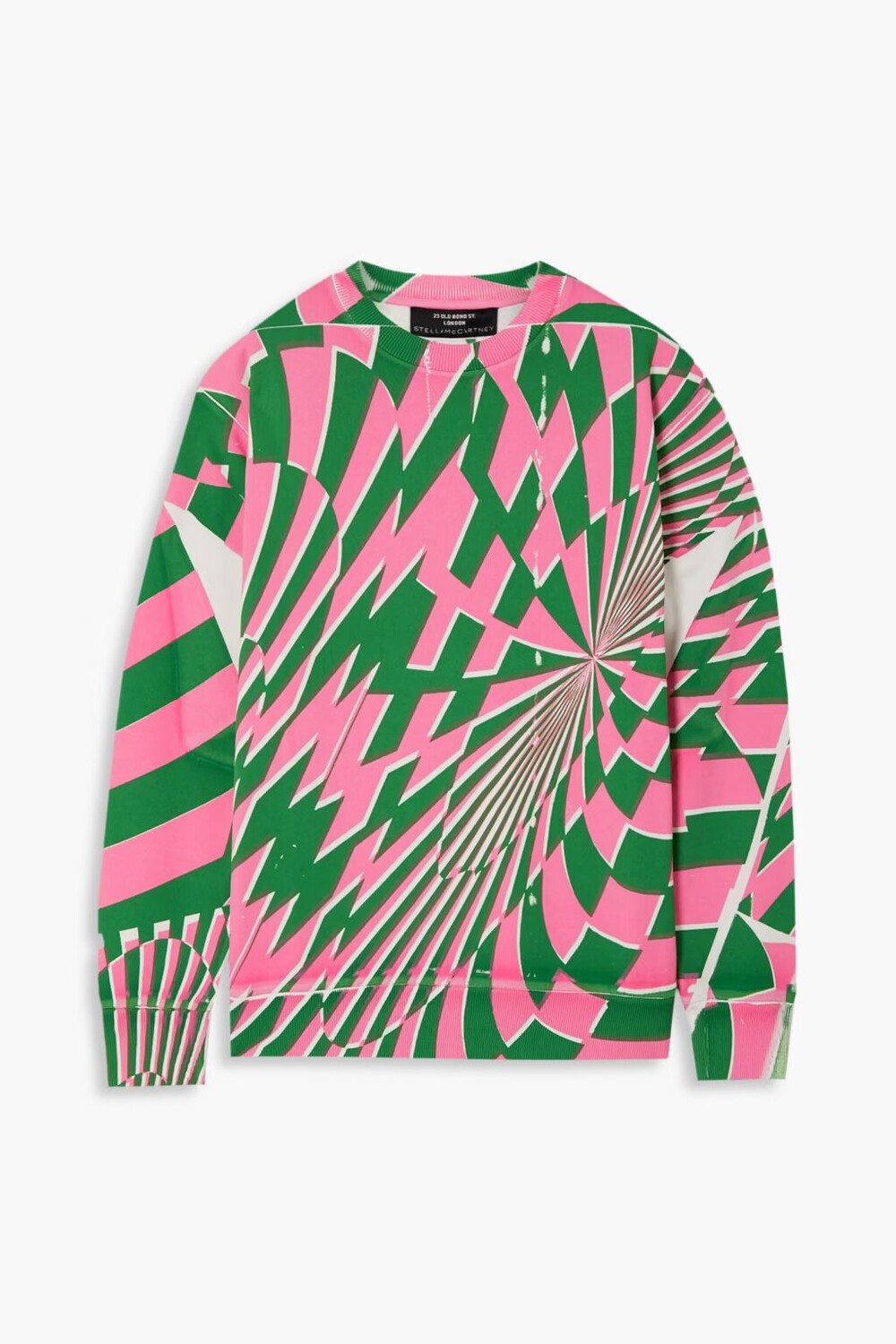 

Толстовка из хлопка и флиса с принтом Ed Curtis Stella Mccartney, розовый