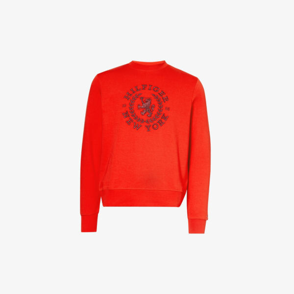 

Толстовка Big Icon из хлопкового джерси с вышивкой Tommy Hilfiger, красный