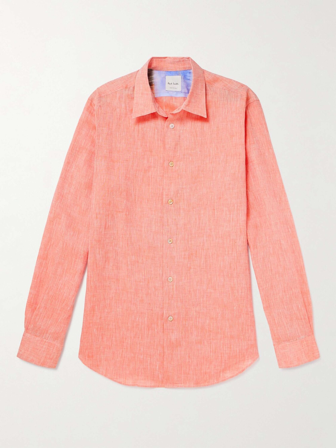 

Льняная рубашка PAUL SMITH, апельсиновый