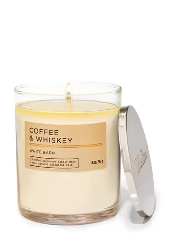 

Фирменная свеча с одним фитилем Coffee & Whiskey, 8 oz / 227 g, Bath and Body Works