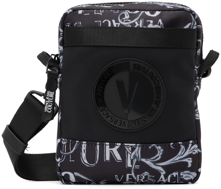 

Черная сумка Couture с V-образной эмблемой Versace Jeans Couture