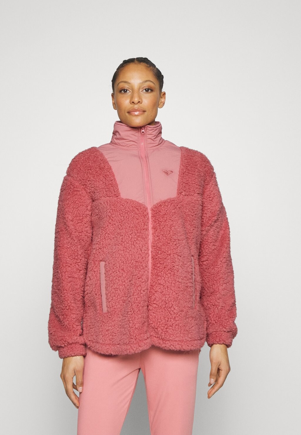 

Флисовая куртка КУРТКА WAVES OF WARMTH SHERPA Roxy, пыльная роза