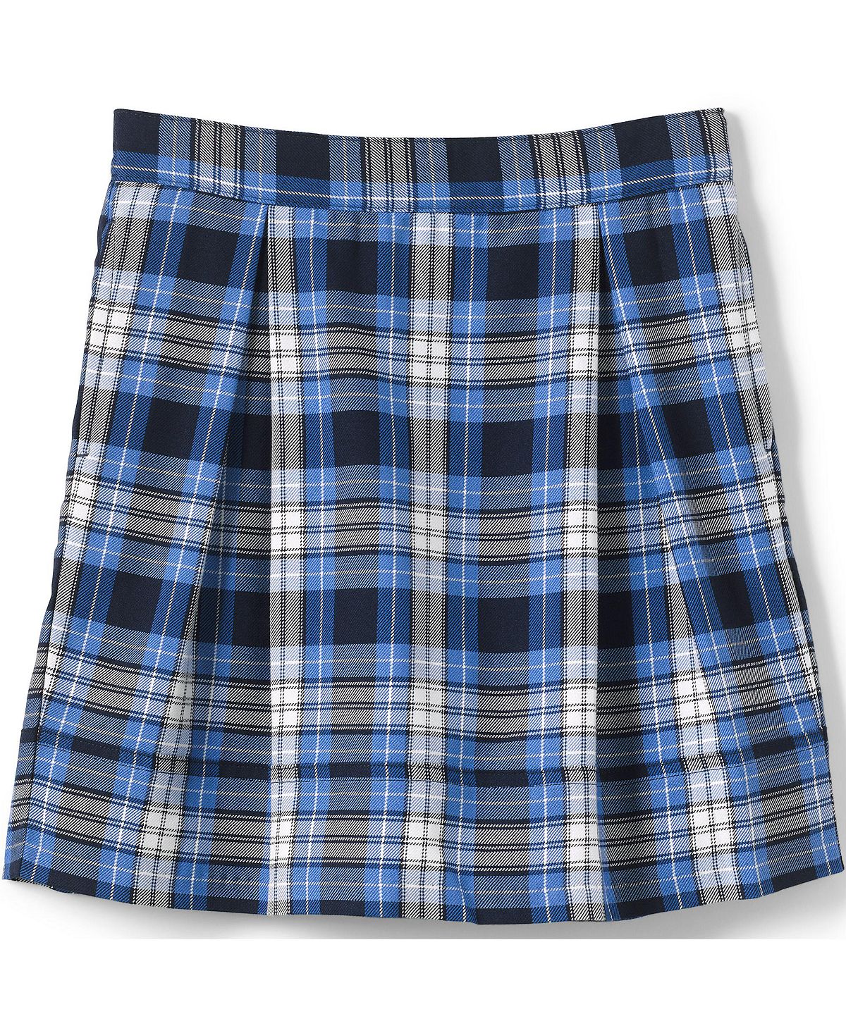 Школьная форма для девочек, клетчатая плиссированная юбка до колена Lands' End детская униформа для девочек плиссированная юбка школьная форма в японском стиле с завышенной талией клетчатая юбка трапеция милый комп
