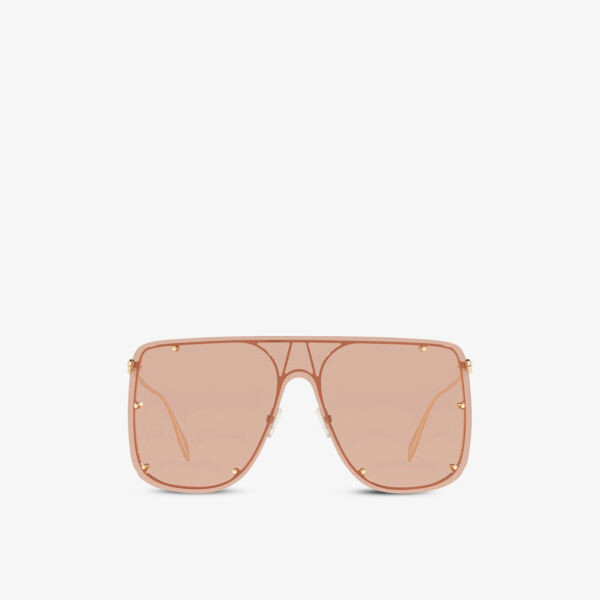 

Солнцезащитные очки-щитки AM0313S Alexander Mcqueen, желтый