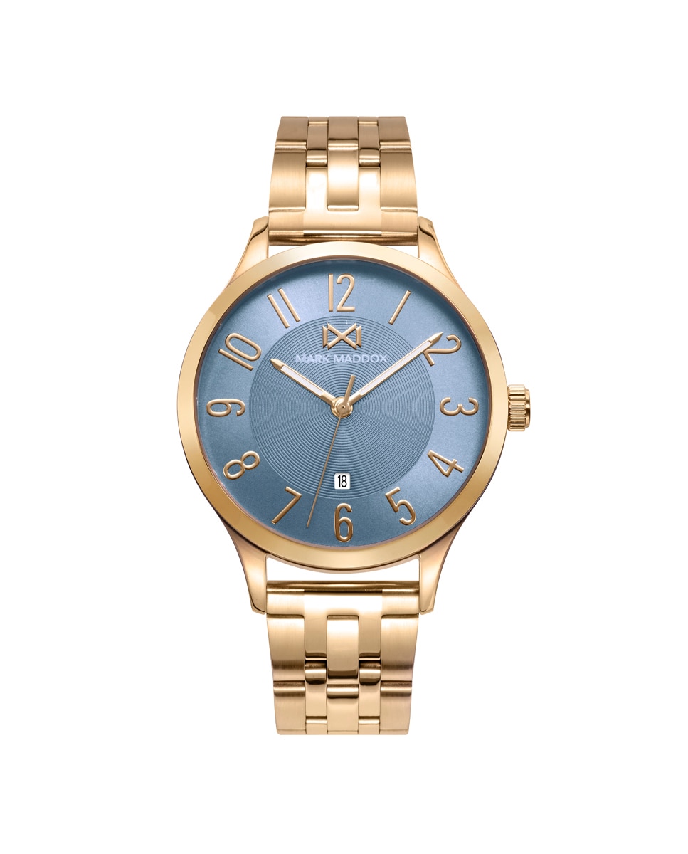 Женские часы Canal с тремя стальными иглами, золотым IP и браслетом Mark Maddox, золотой часы женские кварцевые со стальным браслетом и циферблатом роскошные 2022